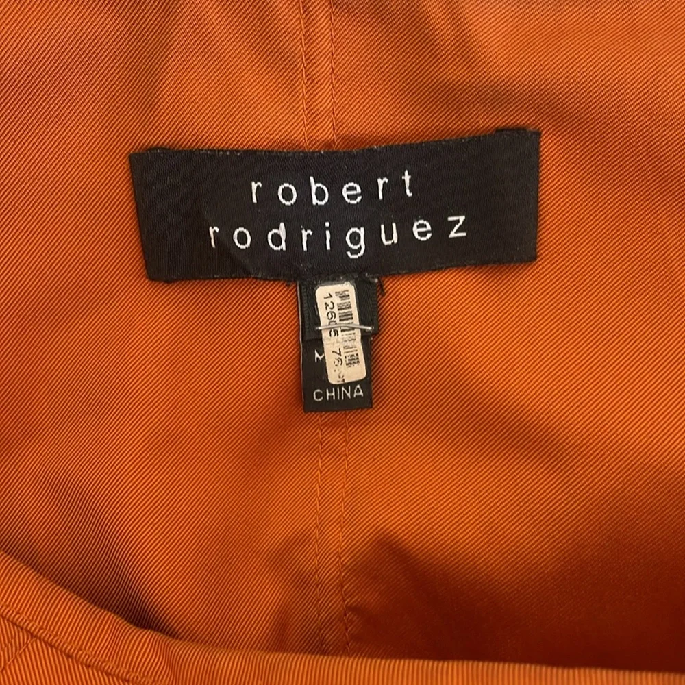 EUC ROBERT RODRIGUEZ Orange Pleated Women's Skirt SIZE 4